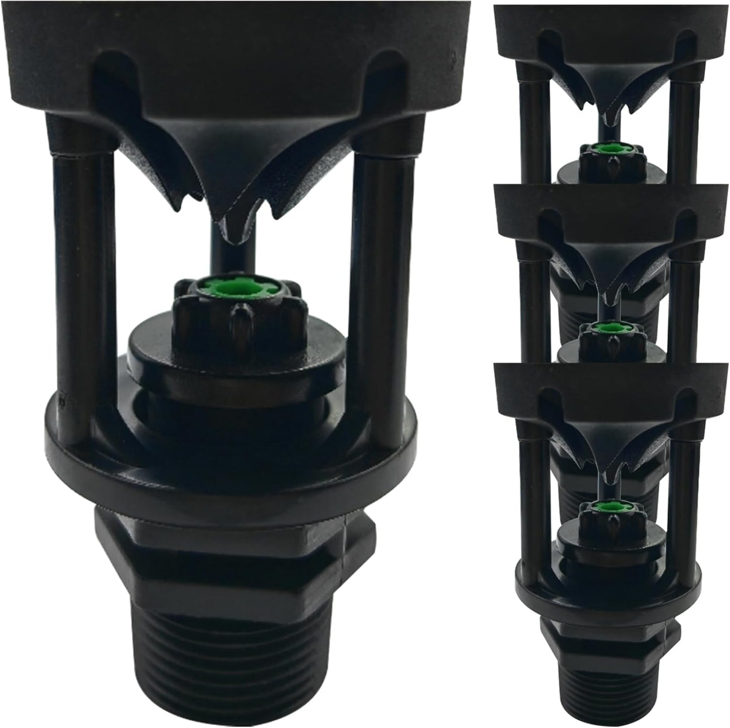 Garden Sprinkler 4PCS 3/4" Wobbler Irrigation Sprinkler 360 ° Rotary Watering Nozzles External Thread Irrigation Spray Nozzle Water Saving Wobbler Sprinkler for Grass Lawn Farmland Garden Sprinkler