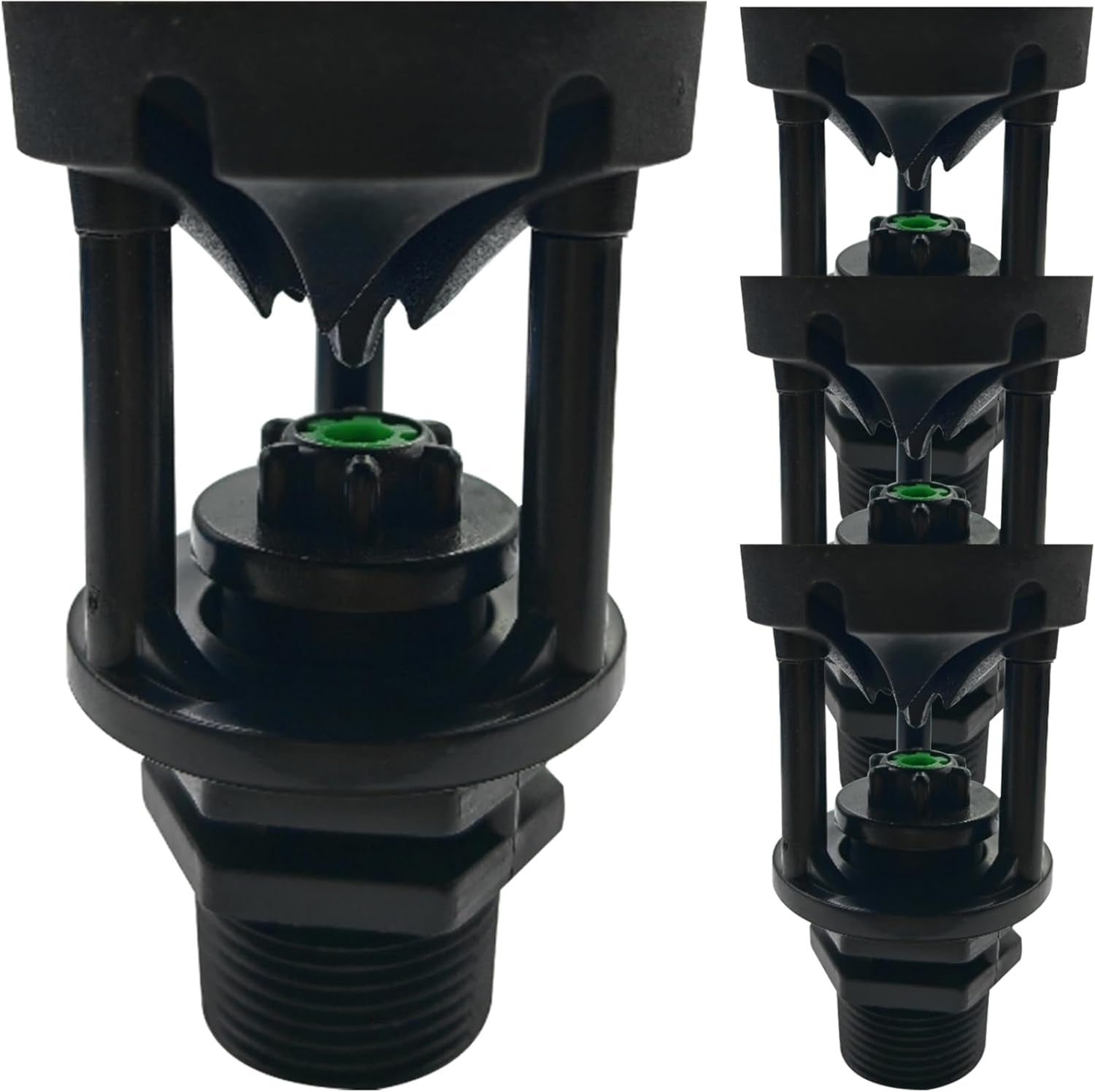 Garden Sprinkler 4PCS 3/4" Wobbler Irrigation Sprinkler 360 ° Rotary Watering Nozzles External Thread Irrigation Spray Nozzle Water Saving Wobbler Sprinkler for Grass Lawn Farmland Garden Sprinkler
