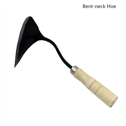 Forged Triangular Pointed Hoe with Medium Carbon Steel Blade Agricultural Gardening Tool for Planting Seedlings