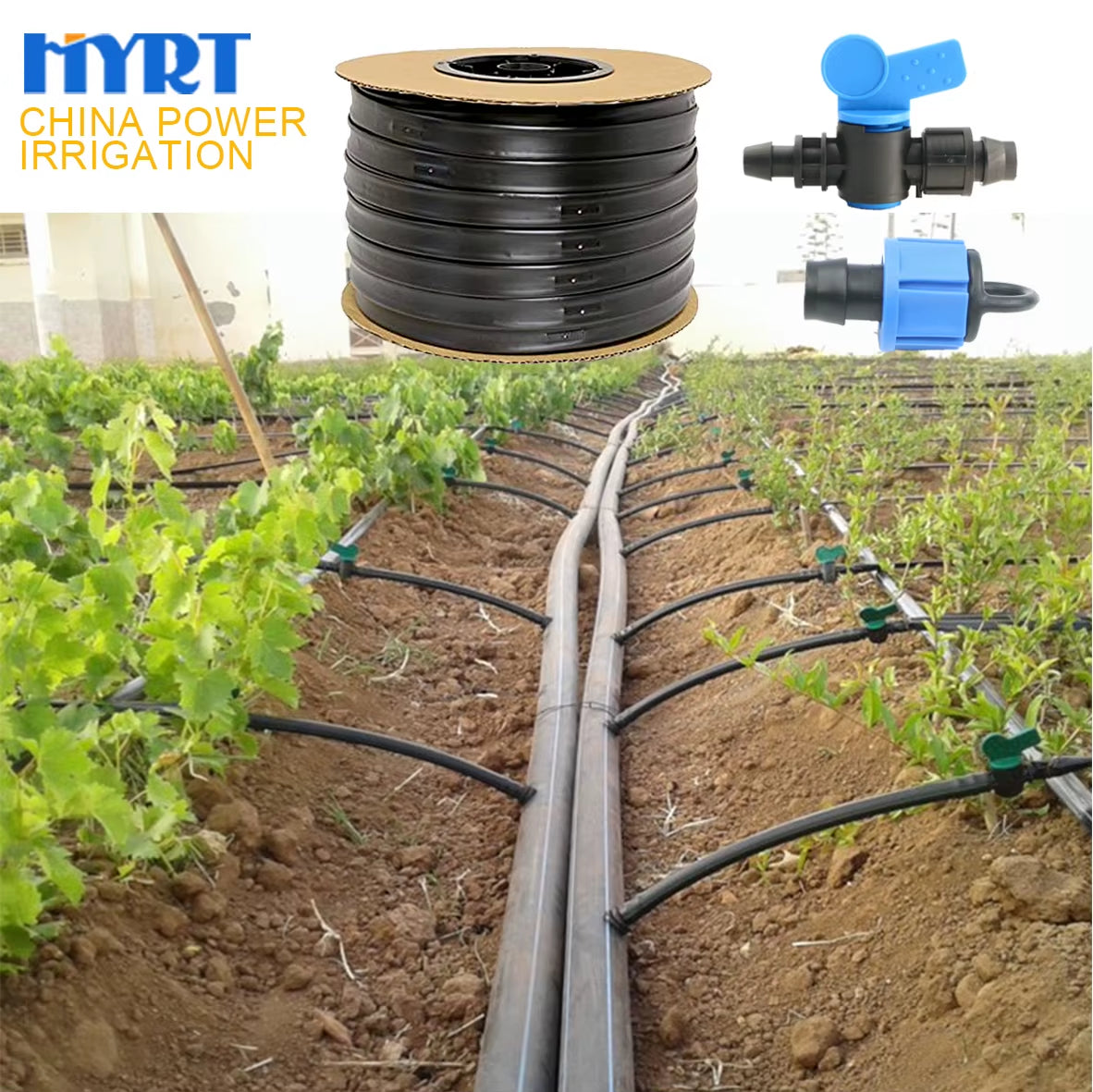 Agriculture Garden Irrigation System 16Mm 20Mm Drip Tape for Drip Irrigation