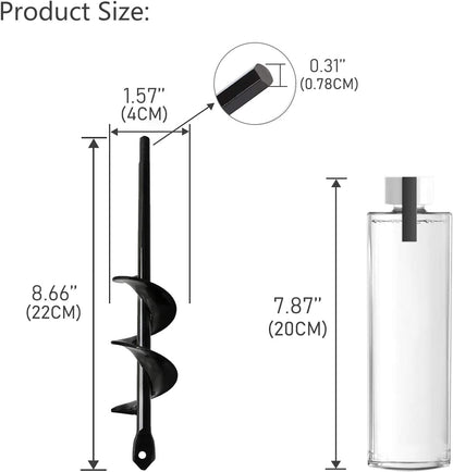 Garden Tools Bulb Planter Auger Drill Bit for Planting 1.57X8.66 Inches