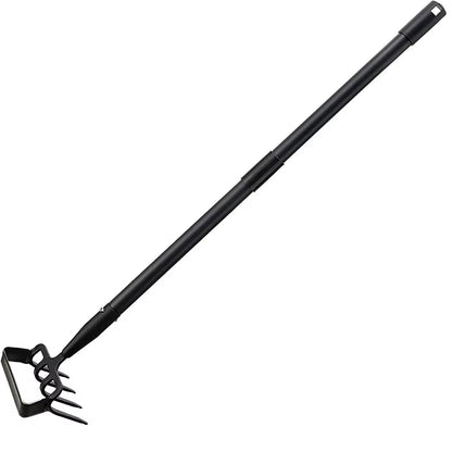 Heavy Duty Action Hoe Stirrup Hoe with Long Handle Metal Hula Hoes Adjustable Garden Scraper Tool