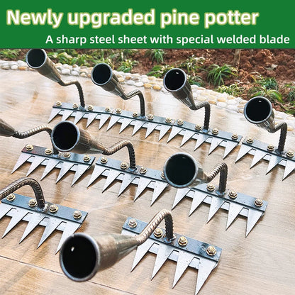 4/5/6/7 Teeth Steel Garden Hand Rake Farm Tool Weeding Scarifier Agricultural Nail Harrow Metal Harrow Garden Weedingtool