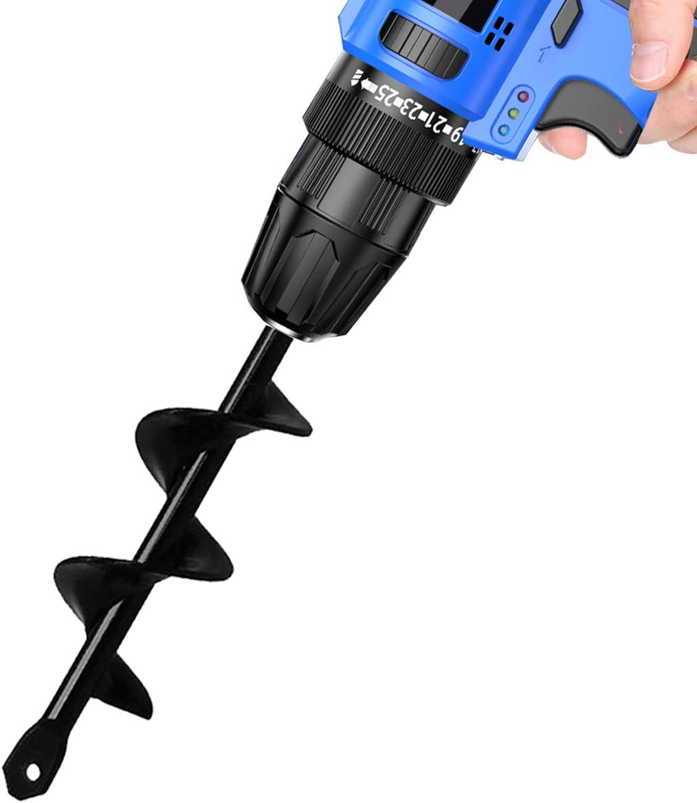 Garden Tools Bulb Planter Auger Drill Bit for Planting 1.57X8.66 Inches