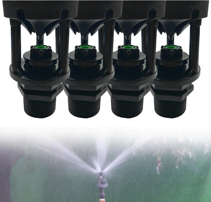 Garden Sprinkler 4PCS 3/4" Wobbler Irrigation Sprinkler 360 ° Rotary Watering Nozzles External Thread Irrigation Spray Nozzle Water Saving Wobbler Sprinkler for Grass Lawn Farmland Garden Sprinkler