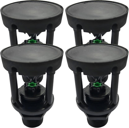 Garden Sprinkler 4PCS 3/4" Wobbler Irrigation Sprinkler 360 ° Rotary Watering Nozzles External Thread Irrigation Spray Nozzle Water Saving Wobbler Sprinkler for Grass Lawn Farmland Garden Sprinkler