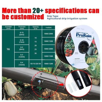 Agriculture Garden Irrigation System 16Mm 20Mm Drip Tape for Drip Irrigation