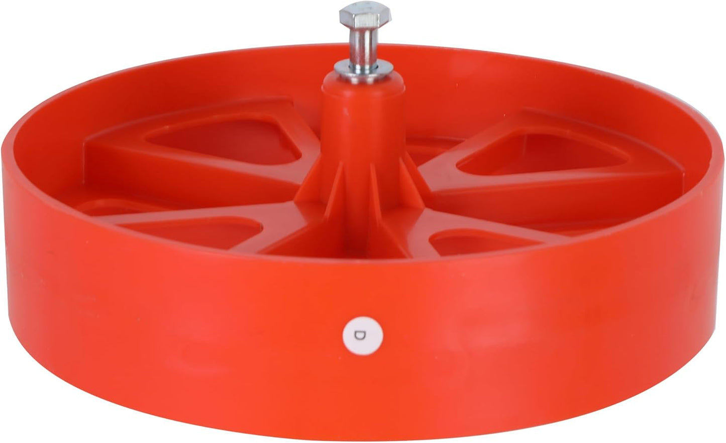 Push Garden Seeder Planter with 7 Interchangeable Seed Plates, 3 Lb Capacity Hopper and Adjustable Row Marker, Orange